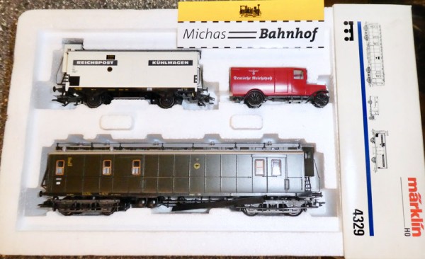 Märklin 4329 Reichspost Wagen Set H0 1:87 OVP GA1 å