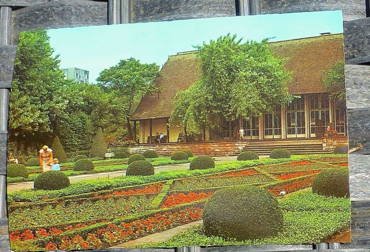 Englischer Garten Berlin Ansichtskarte 50er 60er Jahre PfB