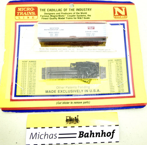 Micro Trains GB&amp;W LINES WRX 9453 Boxcar Bausatz N 1:160 #B KC2 å