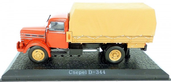 Csepel D-344 LKW Pritsche Plane rot ATLAS 1:43 OVP NEU µ GH1 *