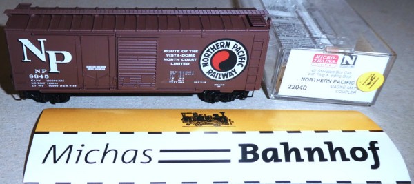 Northern Pacific NP 8345 40´ St Boxcar Micro Trains Line 22040 N 1:160 Ä141 å