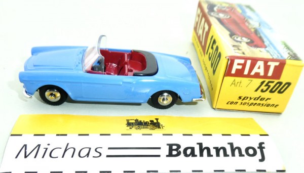 Fiat 1500 Spider blau Mercury Collection Art 7 cast Hachette 1:48 OVP U&#039;i-j2 µ