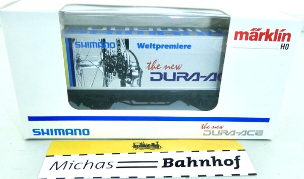 Märklin Shimano Containerwagen Container Werbewagen von 1995 H0 1:87 OVP KC3 å
