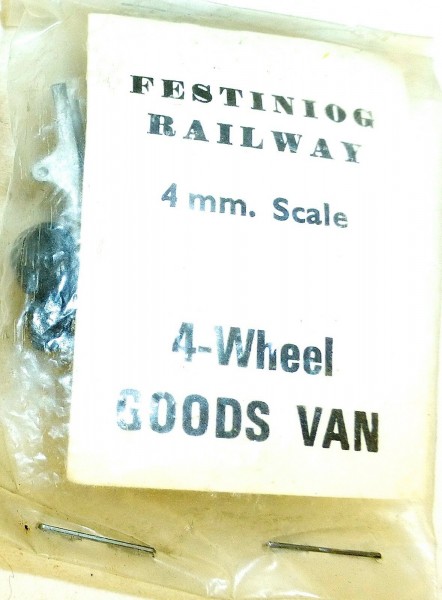 4 Wheel Goods Van 4mm Scale Festiniog Railway 4mm KIT #LJ3 å *