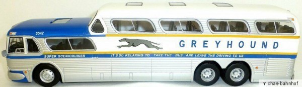 Greyhound Scenicruiser Bus USA 1956 IXO FOR Hachette 1:43 NEU OVP GA1 µ