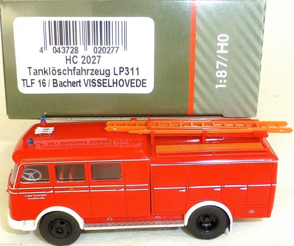 Tanklöschfahrzeug LP311 TLF16 Bachert VISSELHOVEDE HEICO HC2027 OVP NEU µ