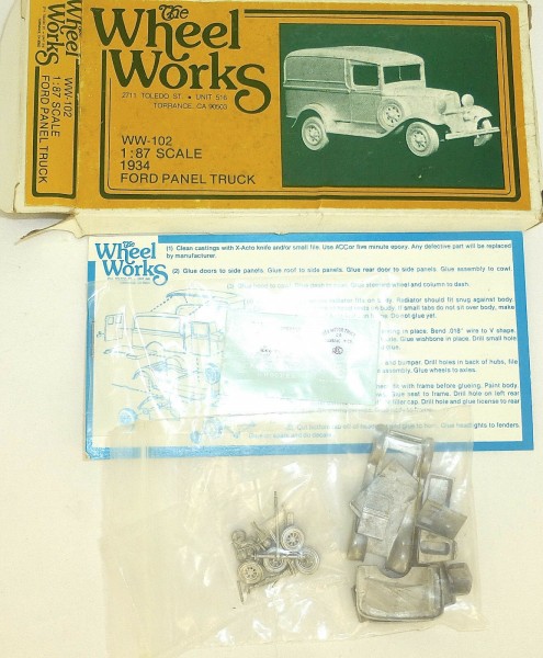 Ford Panel Truck 1934 Bausatz ungebaut The Wheel Works WW-102 H0 1:87 OVP å *