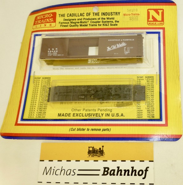 BLISTER KIT Louisville &amp; Nashville 98446 Güterwagen Kit Micro Trains 34109 1:160 HC6 å