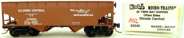 Micro Trains Line 55240 Illinois Central 74825 33&#039; Twin Hopper OVP 1:160 #K102 å