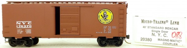 Micro Trains Line 20380 N.Y.C. 174370 40&#039; St. Boxcar 1:160 OVP #H088 å