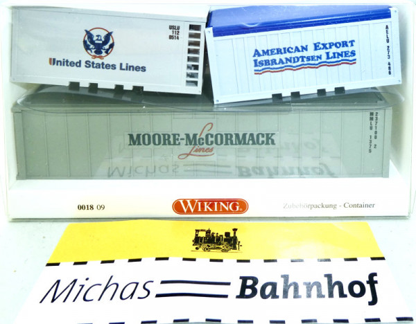 Container Zubehörpackung Wiking 0018 09 1/87 KA4 å-Copy
