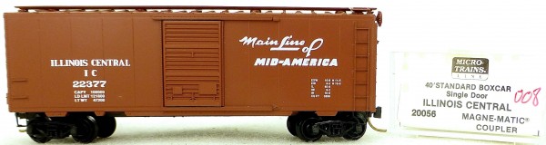 Micro Trains Line 20056 Illinois C 22377 40&#039; Standard Boxcar 1:160 OVP #H008 å