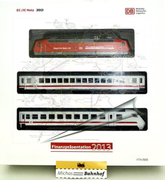 Märklin Finanzpräsentation 2013 EC-/IC-Netz H0 1:87 limitiert HT3 å