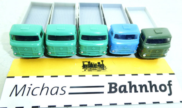 5x W50 Pritsche LKW BTTB DDR TT 1:120 LJ3 å