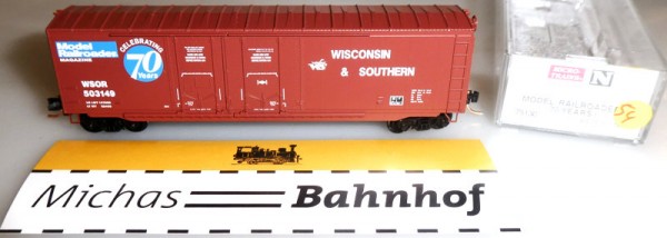 70 Years Model Railroader 50&#039; St Box Car Micro Trains Line 75130 1:160 OVP R54 å