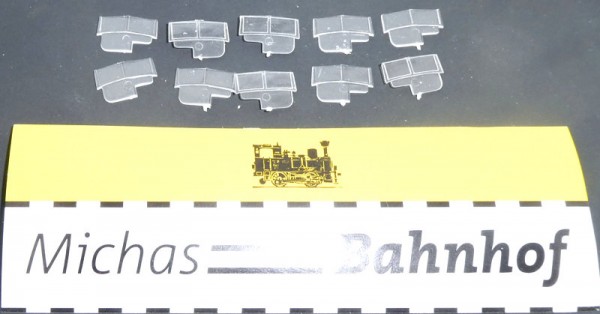 Wiking 10x Windschutzscheibe BMW Cabriolet Ersatzteil Zubehör H0 1:87 LI5å