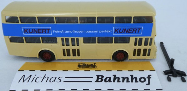 Kunert Doppeldecker DE Büssing Bus Berlin BVG Omnibus H0 å