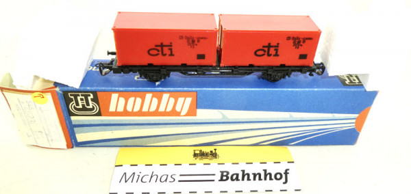 FS Containerwagen cti 4523 BTTB Berliner TT Bahnen DDR 1:120 #T HV3 å