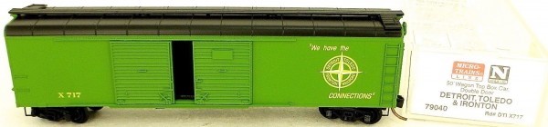 Micro Trains Line 79040 Detroid Toledo Ironton x717 50´ Box Car 1:160 OVP #E å