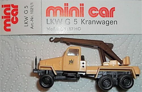 G 5 Kranwagen LKW Tb mini car OVP 1:87 HM3 å