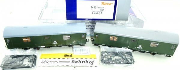 Roco 74111 Reko Postwagen 2tlg Set DR EpIV H0 1:87 OVP neu KA1 µ