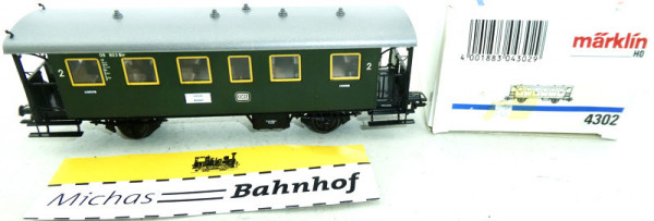 Märklin 4302 Personenwagen bayerische Nebenbah H0 1:87 OVP HB3 å