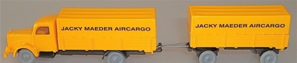 Pritschen Mercedes 5000 Hängerzug Jacky Maeder Aircargo IMU H0 1:87 #88# å