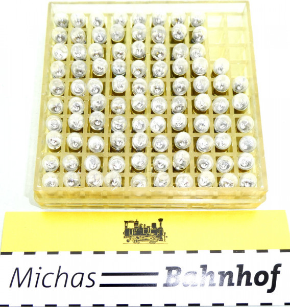 25 Zwerglampen S Kugelform 6mm 16V 0,05 A E 5/8 Schraubsockel HU3 å