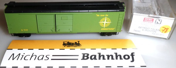 DTI X717 50&#039; Top Box Car Micro Trains Line 79040 1:160 OVP R78 å