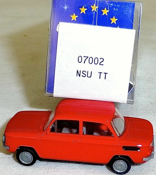 NSU TT PKW rot IMU/EUROMODELL 07002 H0 1/87 OVP #LL 1 å