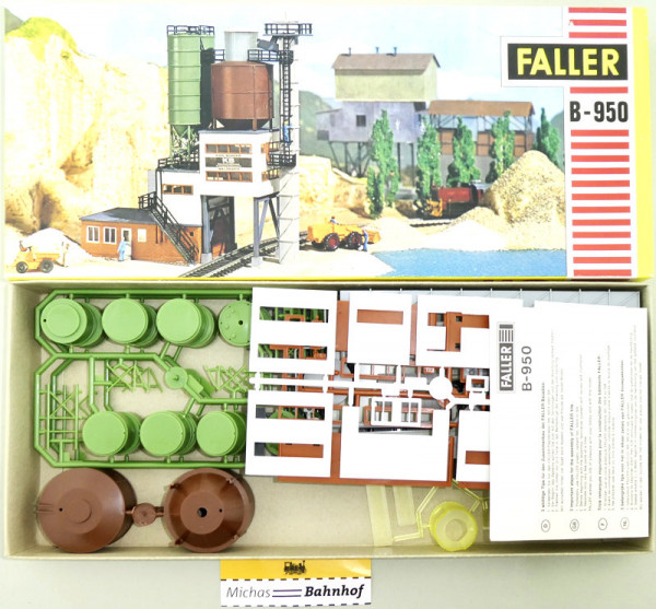 B-950 Faller Betonmischwerk AMS Bausatz 1960er H0 1/87 OVP HC1 å