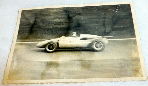 Burges England Cooper Maserati AVUSRENNEN (2.8.1959?) tolles Foto #LI4 å *