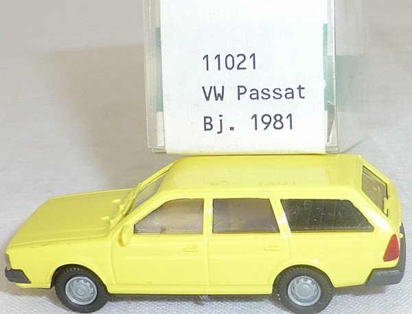 Zitronengelb VW Passat Bj 1981 IMU EUROMODELL 11021 H0 1:87 OVP #HO 1 å