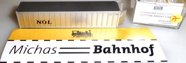 Neptune Orient Lines NOL 40&#039; Container Micro Trains Line 81030 1:160 OVP R75 å