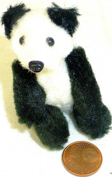Schuco Pandabär mit Anstecknadel Panda 50er/60er Jahre Antik # å