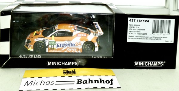 Minichamps 437161124 AUDI RS LMS KFZTEILE 24 OVP 1:43 KA3 å