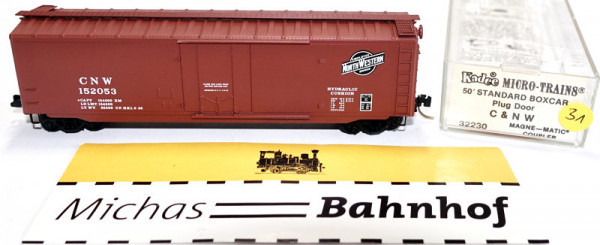 Micro Trains Line 32230 50&#039; Standard Boxcar C&amp;NW 152053 N 1:160 m31 å