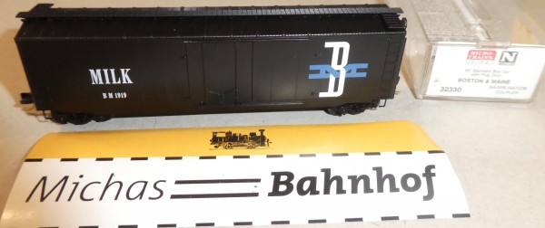 Boston Maine Milk BM 1919 50&#039; St Box Car Micro Trains Line 32330 1:160 OVP ø58 å
