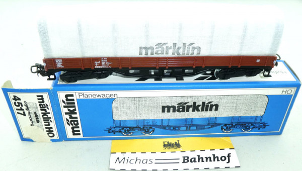 Märklin 4517 Planewagen DB Rklmm-tu Original-Karton H0 1:87 OVP GA2 å