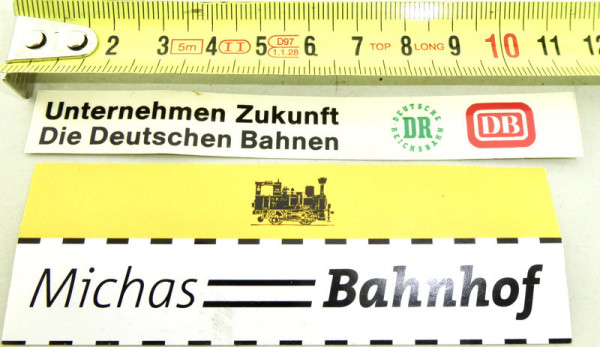 Aufkleber DB DR Unternehmen Zukunft Die Deutschen Bahnen ca 108mm #W KG4å