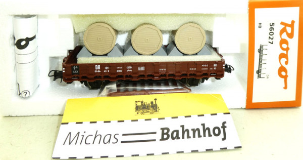 Roco 56027 Rungenwagen R Ladegut Kabelrollen H0 1.87 OVP HC3 å