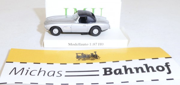 BMW 507 Cabriolet lackiert silber schwarz IMU 1:87 H0 OVP UO å