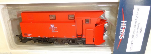 Schneepflug Bauart Meiningen rot DB Ep5 Heris 80086 H0 1:87 OVP HC3 å *
