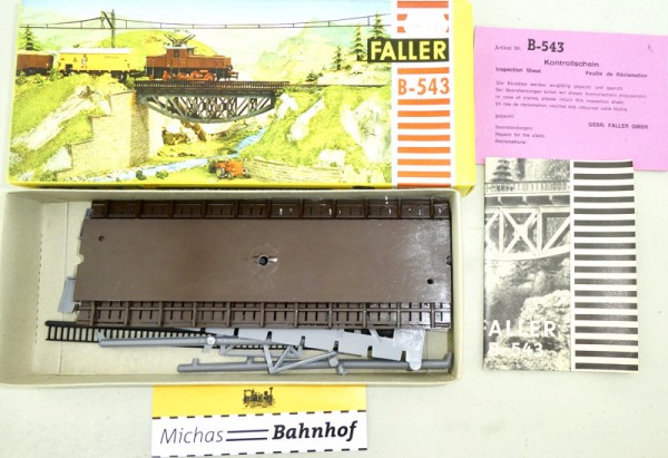 Faller B-543 Brücke Bausatz AMS ungebaut H0 OVP 1:87 H0 HTOå
