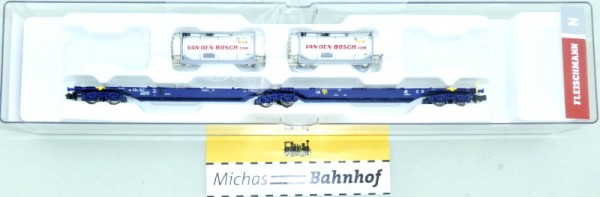 Fleischmann Doppeltragwagen Bosch Container ERR EpVI 825338 N 1:160 OVP HS2 µ