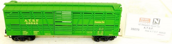 Micro-Trains Line 35070 A.T.S.F. 68848 40&#039; Despatch Stock Car N 1:160 A å *