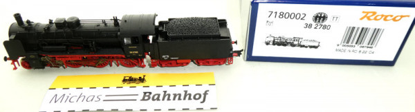Roco 7180002 Dampflok BR 38 DRG TT 1:120 OVP Neu HK5 µ