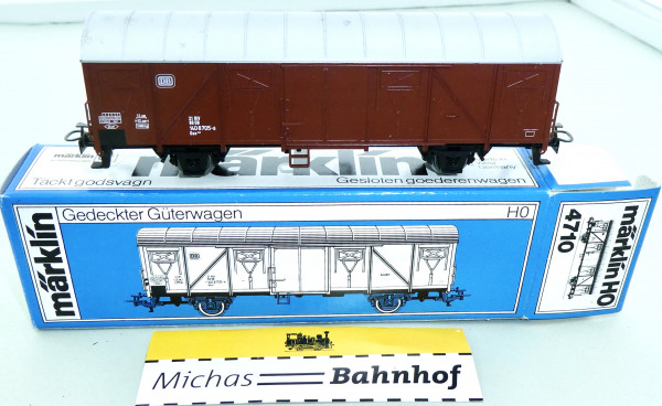 Märklin 4710 Gedeckter Güterwagen Gos DB 140 8705-8 H0 OVP Karton HU5 å