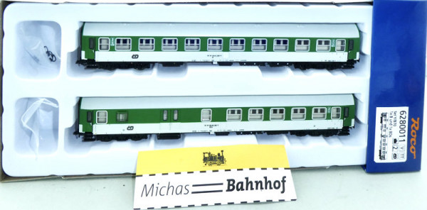 Roco 6280011 CD Reisezugwagen Y/B70 Set 2tlg B + BDs EpV TT 1/120 OVP NEU HL6 µ