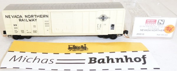 Nevada N 223 50&#039; Rib Box Car Single Door Micro Trains Line 25510 N 1:160 J106 å